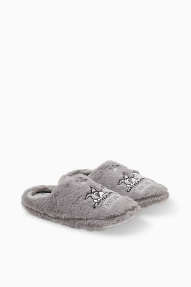 Mujer - Zapatillas de casa de pelo sintético - Bambi - gris