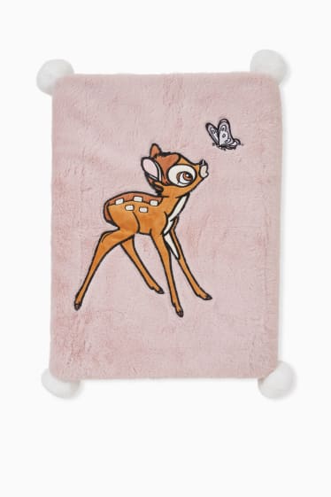 Dames - Deken van imitatiebont - 170 x 130 cm - Bambi - lichtrose