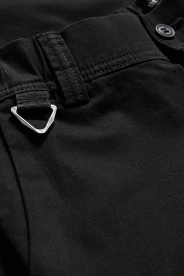 Hommes - CLOCKHOUSE - pantalon cargo - slim fit - noir