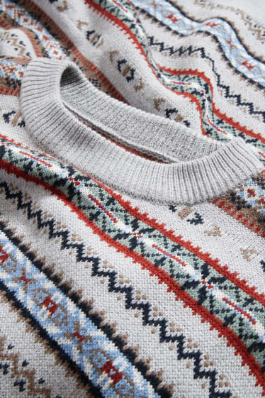 Men - Jumper - light gray-melange