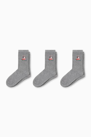 Dona - Paquet de 3 - mitjons nadalencs - gris jaspiat