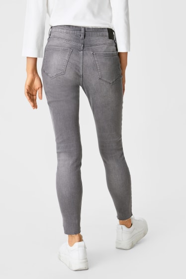 Dames - Skinny jeans - jeansgrijs