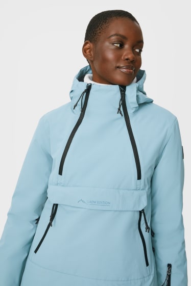 Femmes - Veste de ski avec capuche - BIONIC-FINISH®ECO  - turquoise foncé