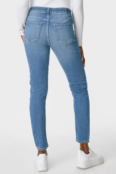 Dames - Slim jeans - mid waist - jeanslichtblauw