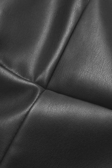 Women - CLOCKHOUSE - dress - faux leather - black