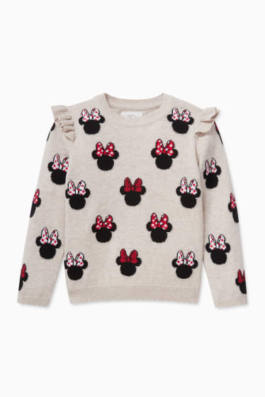 Enfants - Minnie Mouse - pull - taupe