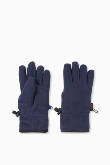 Men - Fleece gloves - THERMOLITE® - dark blue