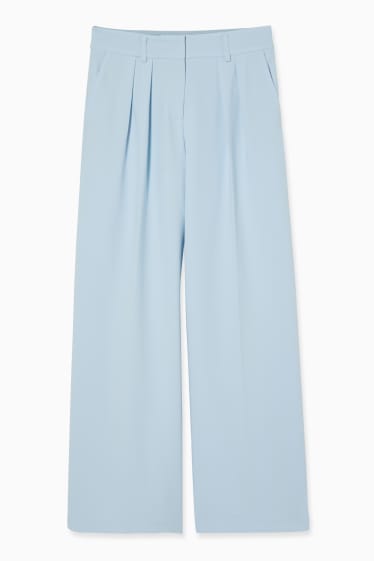 Femei - Pantaloni - wide leg - albastru deschis