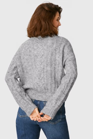 Women - Jumper - gray-melange