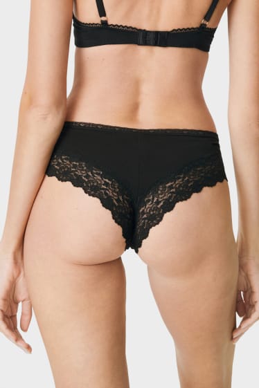 Femmes - Lot de 3 - shortys - noir