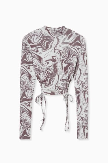 Donna - CLOCKHOUSE - maglia a maniche lunghe - nero / bianco