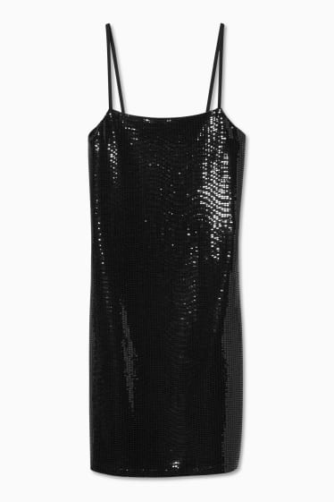 Women - CLOCKHOUSE - dress - shiny - formal - black