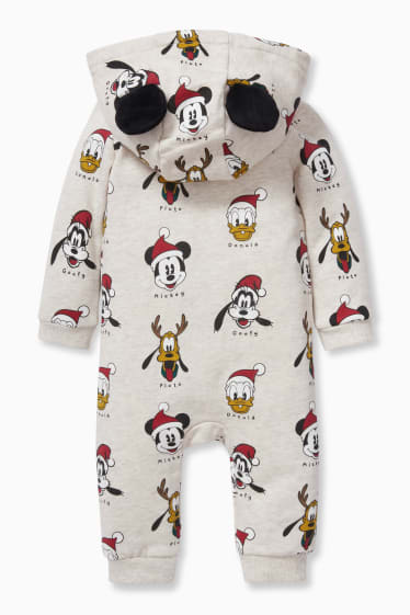 Neonati - Disney - tutina imbottita con cappuccio per neonati - grigio chiaro