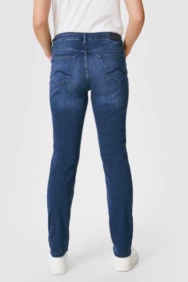 Dames - MUSTANG - slim jeans - high waist - Rebecca - jeansblauw