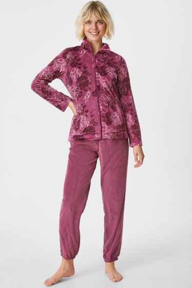 Damen - Pyjama - violett