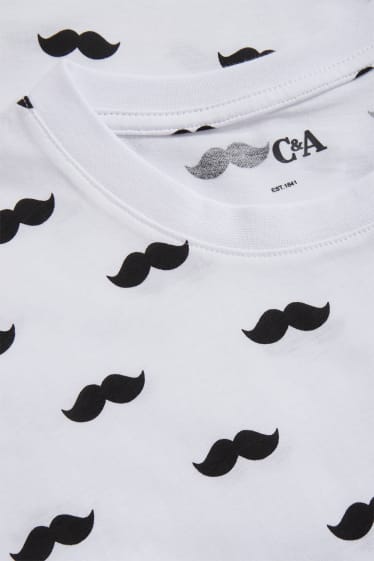 Herren - T-Shirt - Movember - weiss