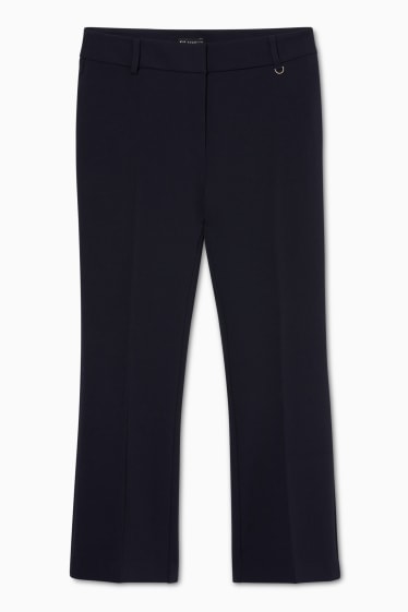 Women - Cloth trousers - kick flare - dark blue