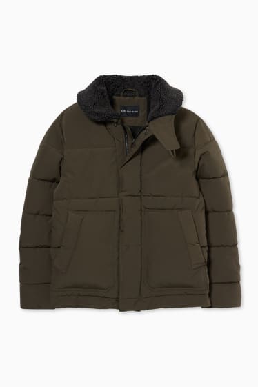 Men - Quilted jacket - dark green