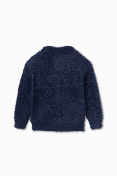 Nena - Jersei d'unicorn - efecte brillant - blau fosc