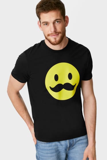 Hombre - Camiseta - Movember - negro