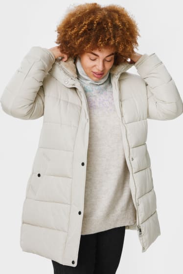 Women - Quilted jacket - creme