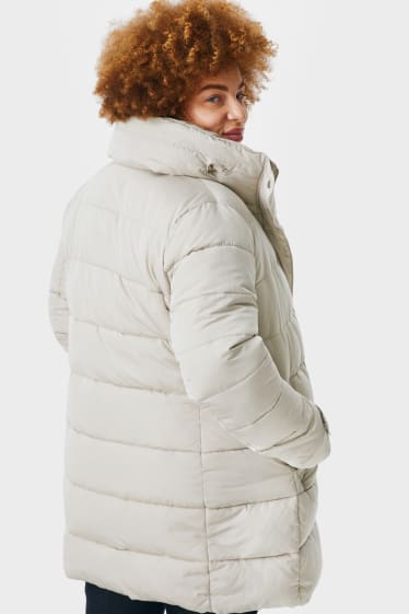 Women - Quilted jacket - creme