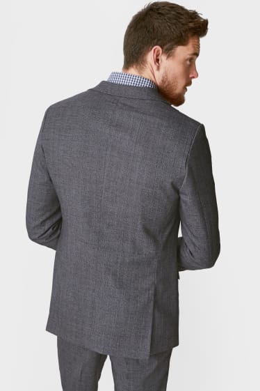 Hombre - Americana - slim fit - elástico - LYCRA® - gris oscuro