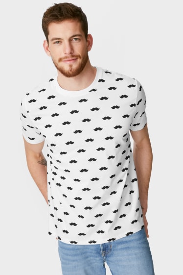 Men - T-shirt - Movember - white