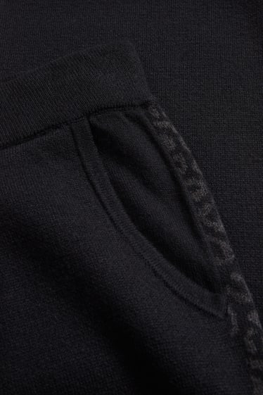 Women - Knitted trousers - black