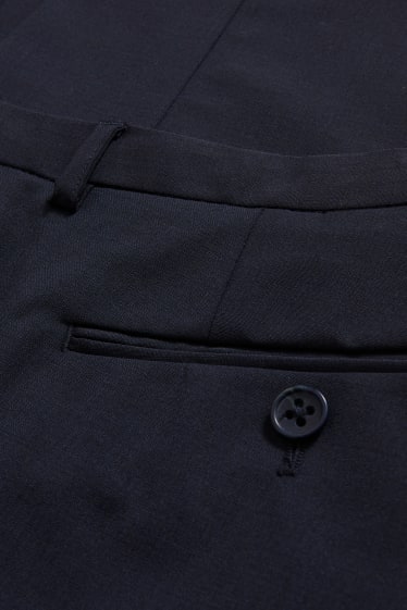 Men - Mix-and-match suit trousers - slim fit - flex - new wool blend - LYCRA® - dark blue