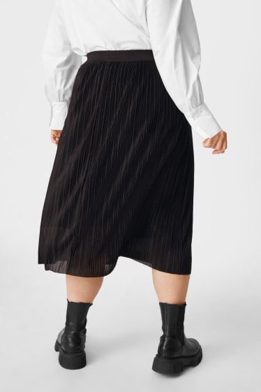 Women - Pleated skirt - black