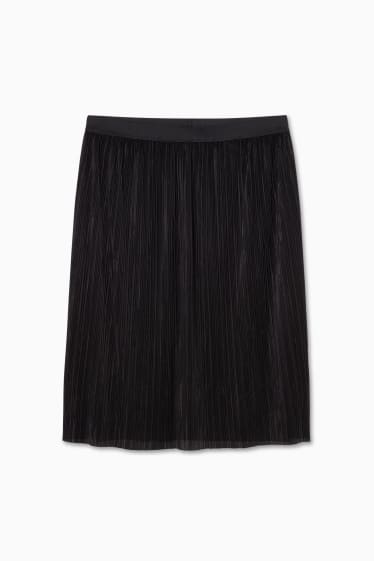 Women - Pleated skirt - black