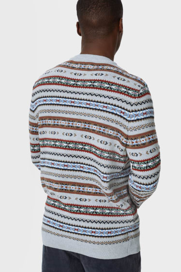 Men - Jumper - light gray-melange