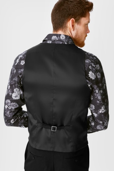 Hommes - Veston de costume - regular fit - stretch - LYCRA® - noir