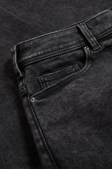 Dames - CLOCKHOUSE - skinny jeans - super high waist - jeansdonkergrijs