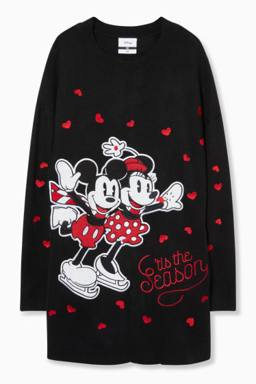 Donna - CLOCKHOUSE - vestito in maglia - Disney - nero