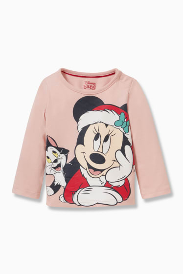 Babys - Disney - Baby-Weihnachts-Langarmshirt - rosa
