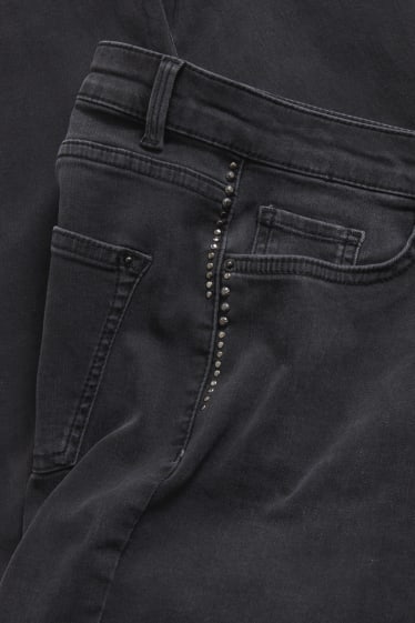 Dámské - Slim jeans - džíny - tmavošedé