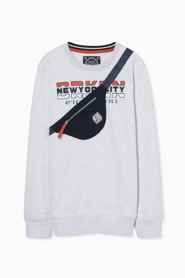 Enfants garçons - Sweat - gris clair chiné