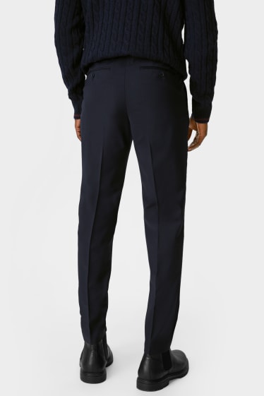 Men - Mix-and-match suit trousers - slim fit - flex - new wool blend - LYCRA® - dark blue