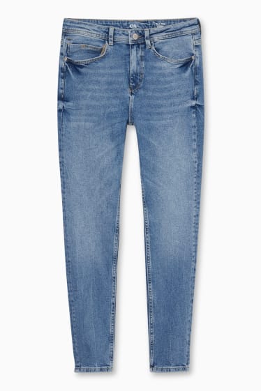Kobiety - Skinny jeans - wysoki stan - dżins-niebieski