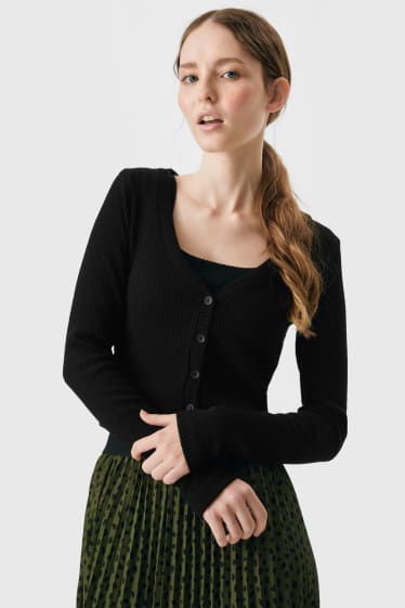 Teens & young adults - CLOCKHOUSE - cardigan - black