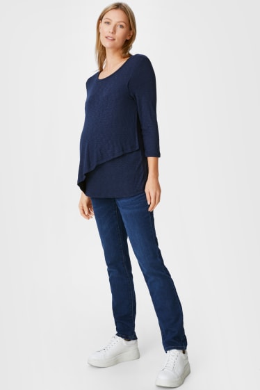 Damen - Umstandsjeans - Slim Jeans - jeansblau