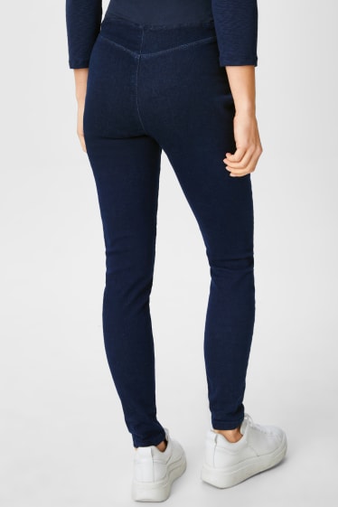 Dámské - Těhotenské džíny - jegging jeans - džíny - tmavomodré
