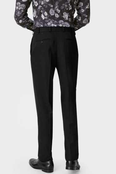 Men - Mix-and-match suit trousers - slim fit - stretch - LYCRA®  - black