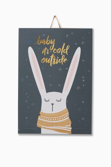 Damen - SIX - Schmuck-Adventskalender - silber- und goldfarben - schwarz-melange