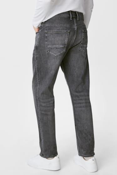 Men - Straight jeans - thermal jeans - denim-gray