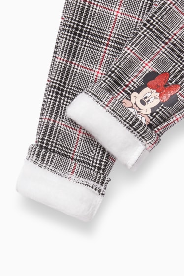 Enfants - Minnie Mouse - legging chaud - gris / rose