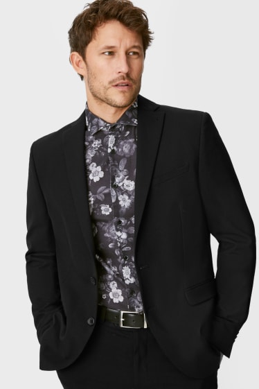 Hommes - Veste à coordonner - slim fit - stretch - LYCRA®  - noir