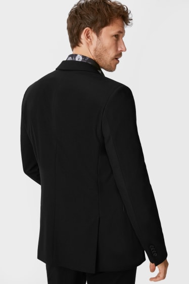 Pánské - Oblekové sako - slim fit - stretch - LYCRA®  - černá